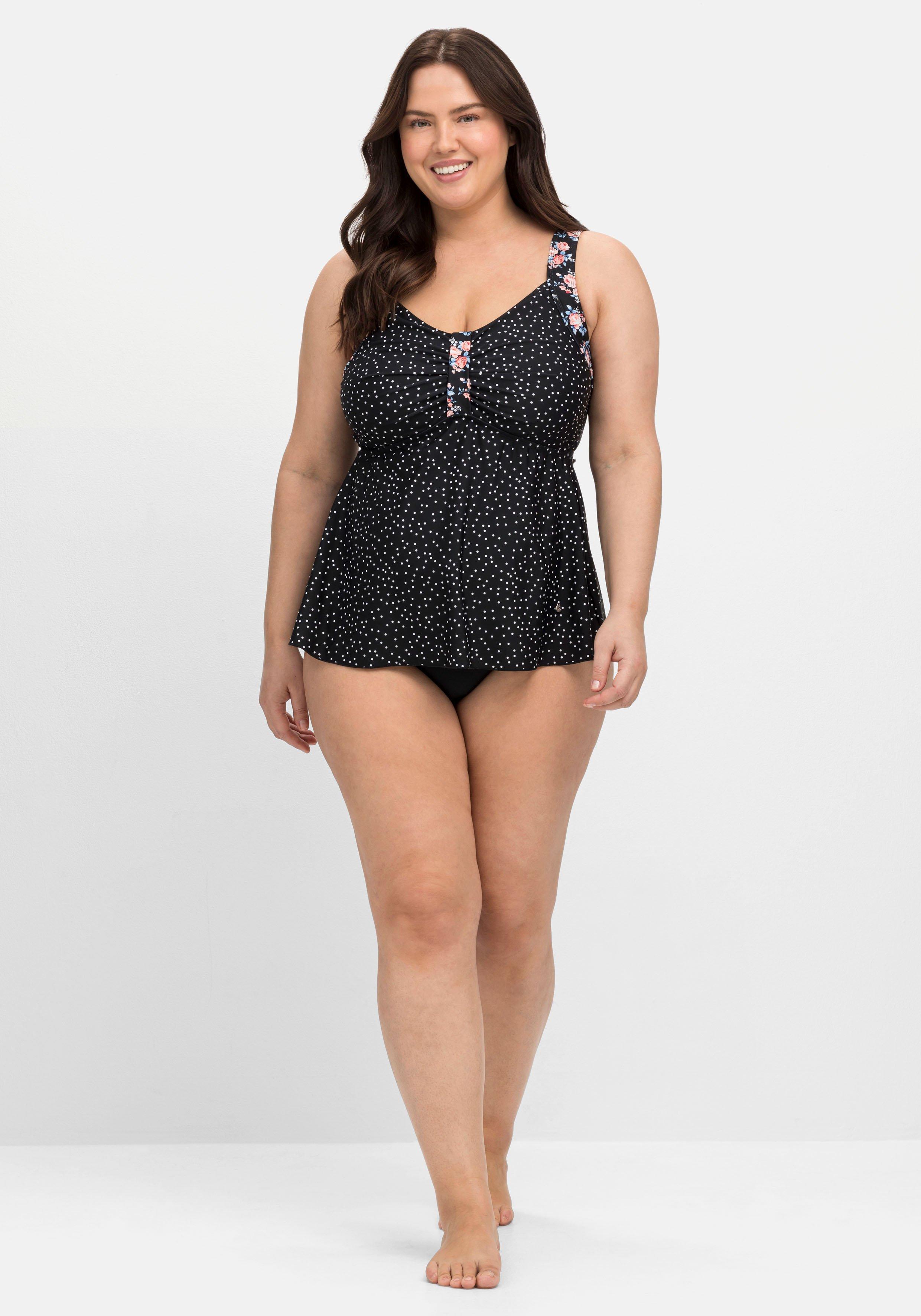 Set aus Tankini-Top und Hose, im Mustermix