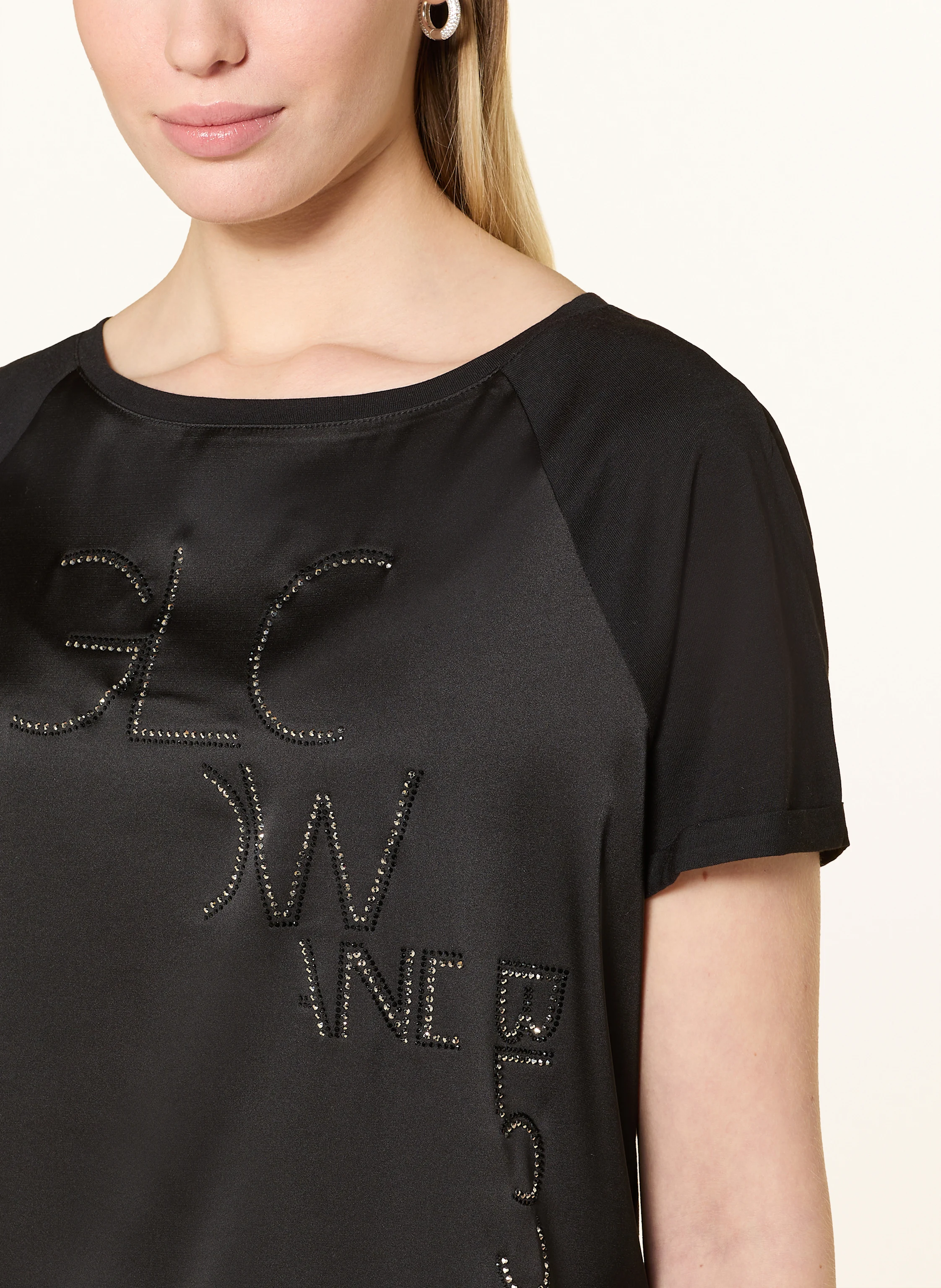 monari T-Shirt mit Schmucksteinen