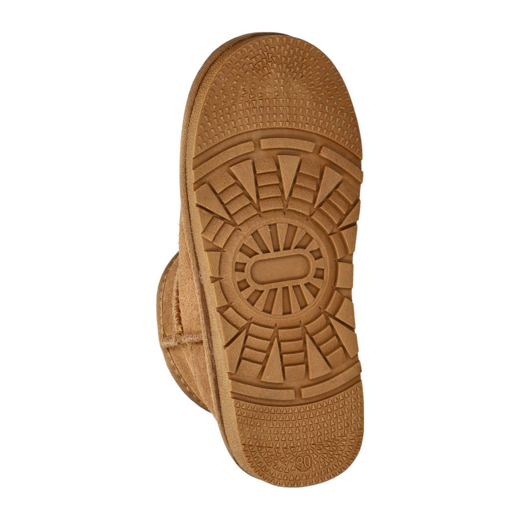 Nelson Kids suède enkelboots cognac