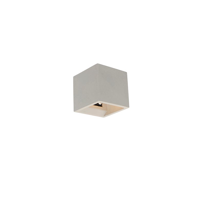Industriële wandlamp beton - doos
