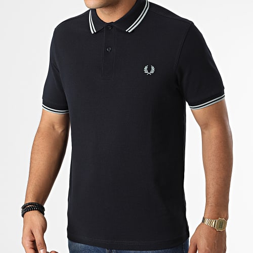 Polo Manches Courtes Twin Tipped M3600 Bleu Marine
