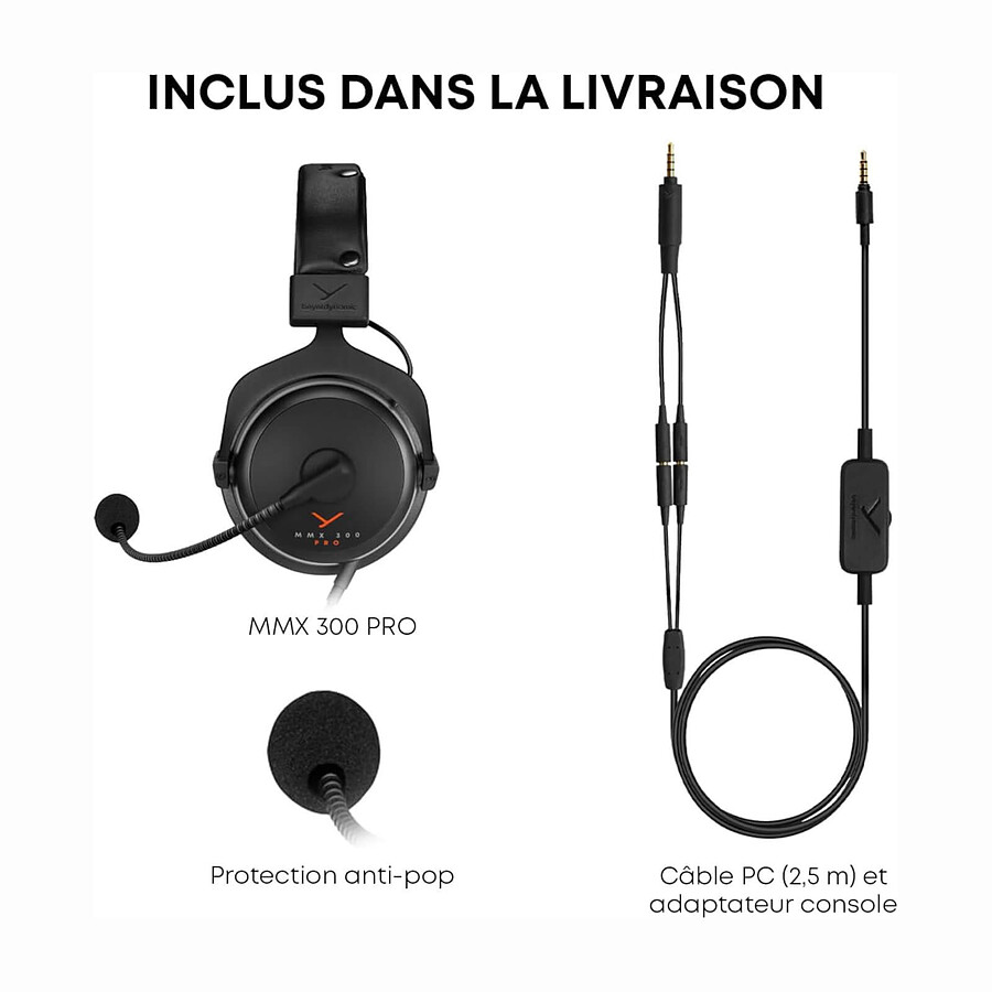 Beyerdynamic MMX 300 PRO - Noir