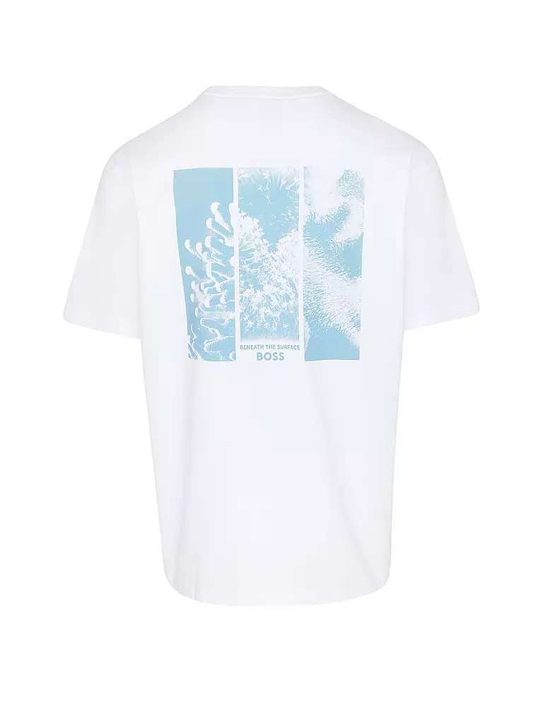 BOSS T-Shirt Comfort Fit TE_CORAL weiss