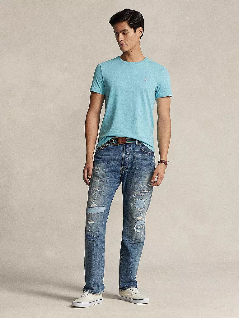 POLO RALPH LAUREN T-Shirt Custom Slim Fit türkis