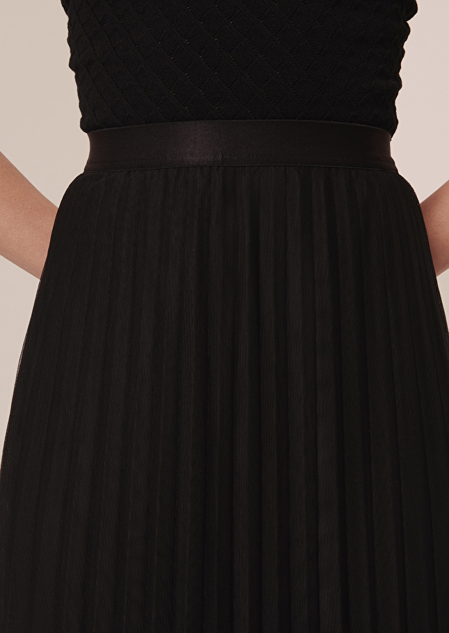 Jupe Juliettenoire en tulle plissée