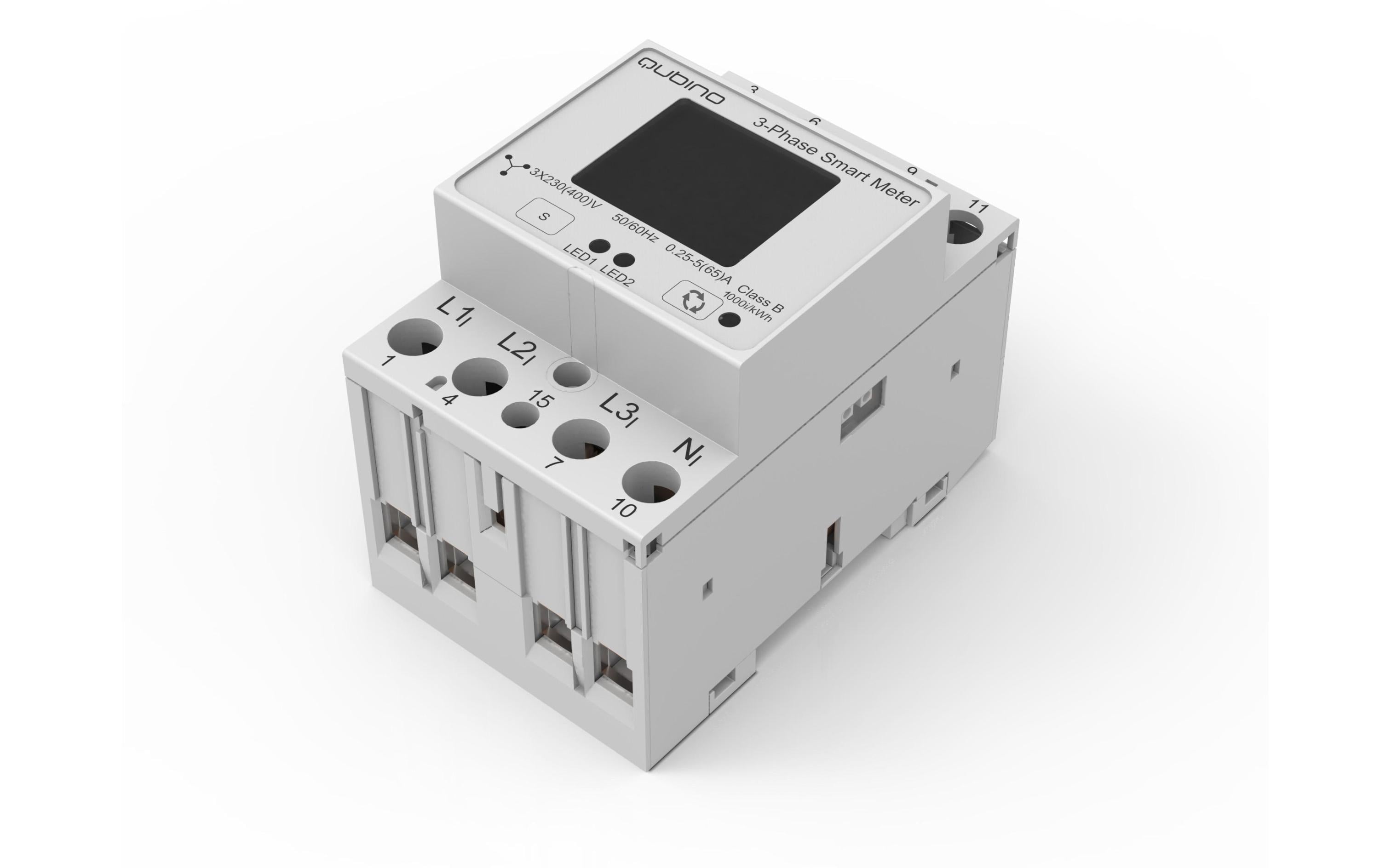 3-Phasen Smart Meter<br>Gerät zur Messung der Energie in einem Dreiphasen-Stromnetz