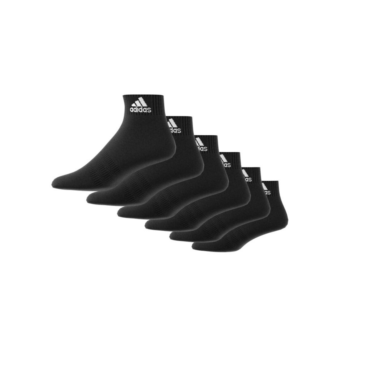 adidas Performance<br>Conjunto de 6 pares de meias acolchoadas para esportes