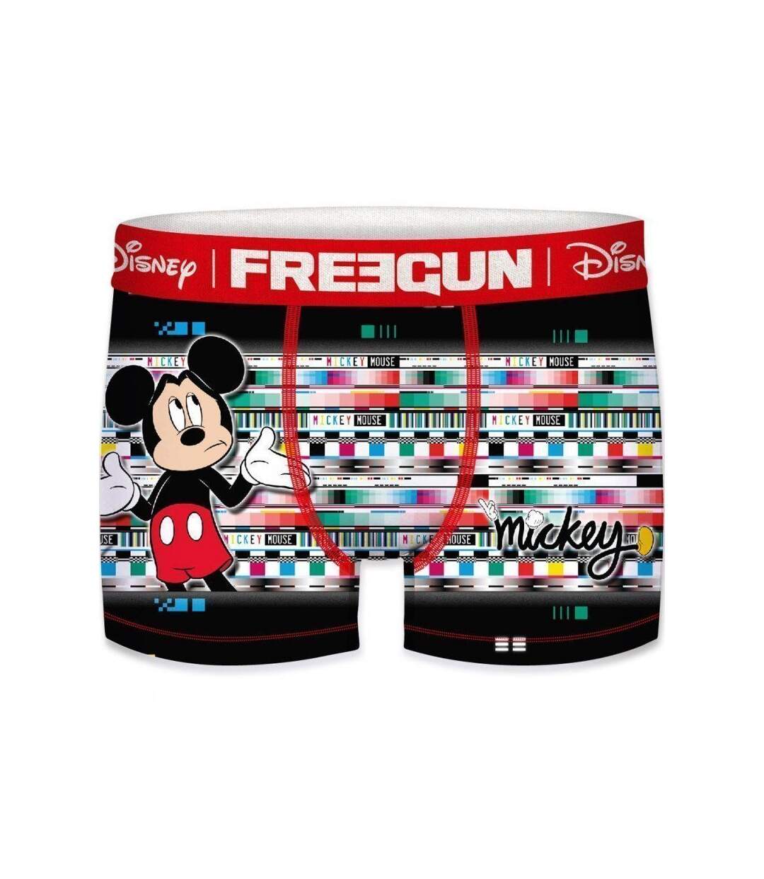 FREEGUN Boxer Homme Microfibre GLI Noir Rouge DISNEY