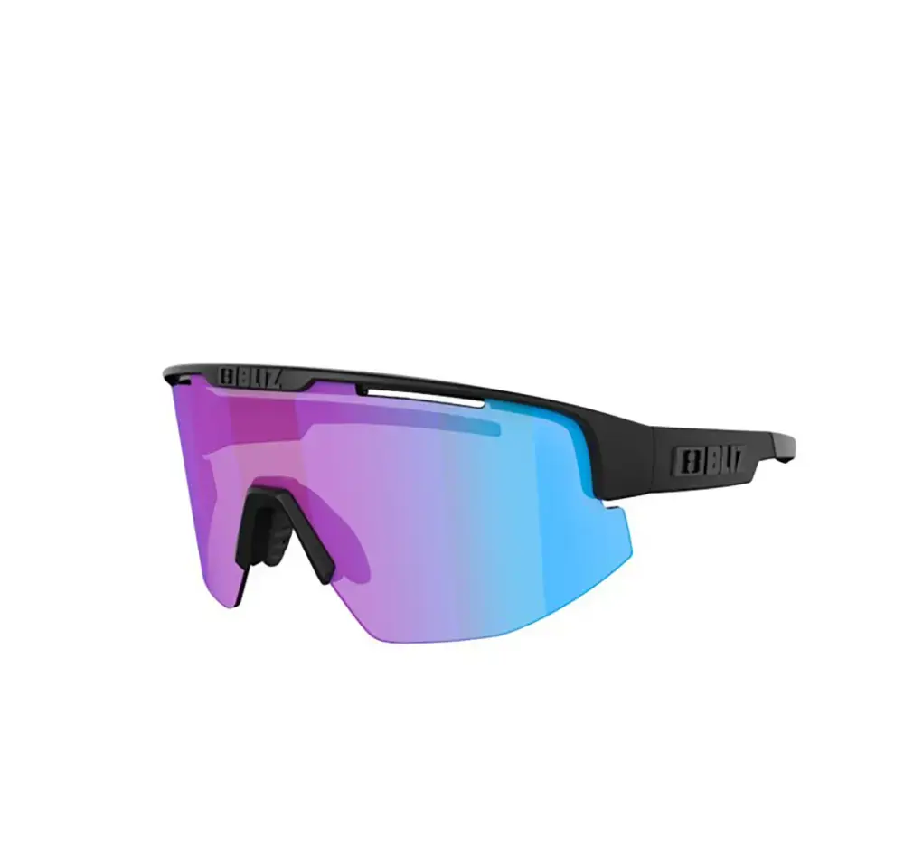 Bliz Matrix Small Sport Zonnebril Mat Zwart met Violet/Blue Multi Lens