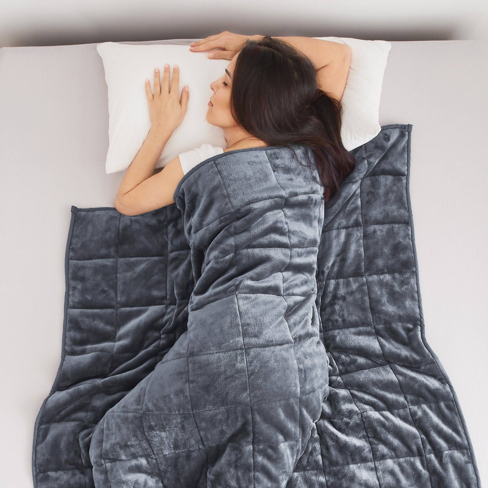 Bestlivings Anti Stress Gewichtsdecke Grau 135 x 200 cm 7 kg