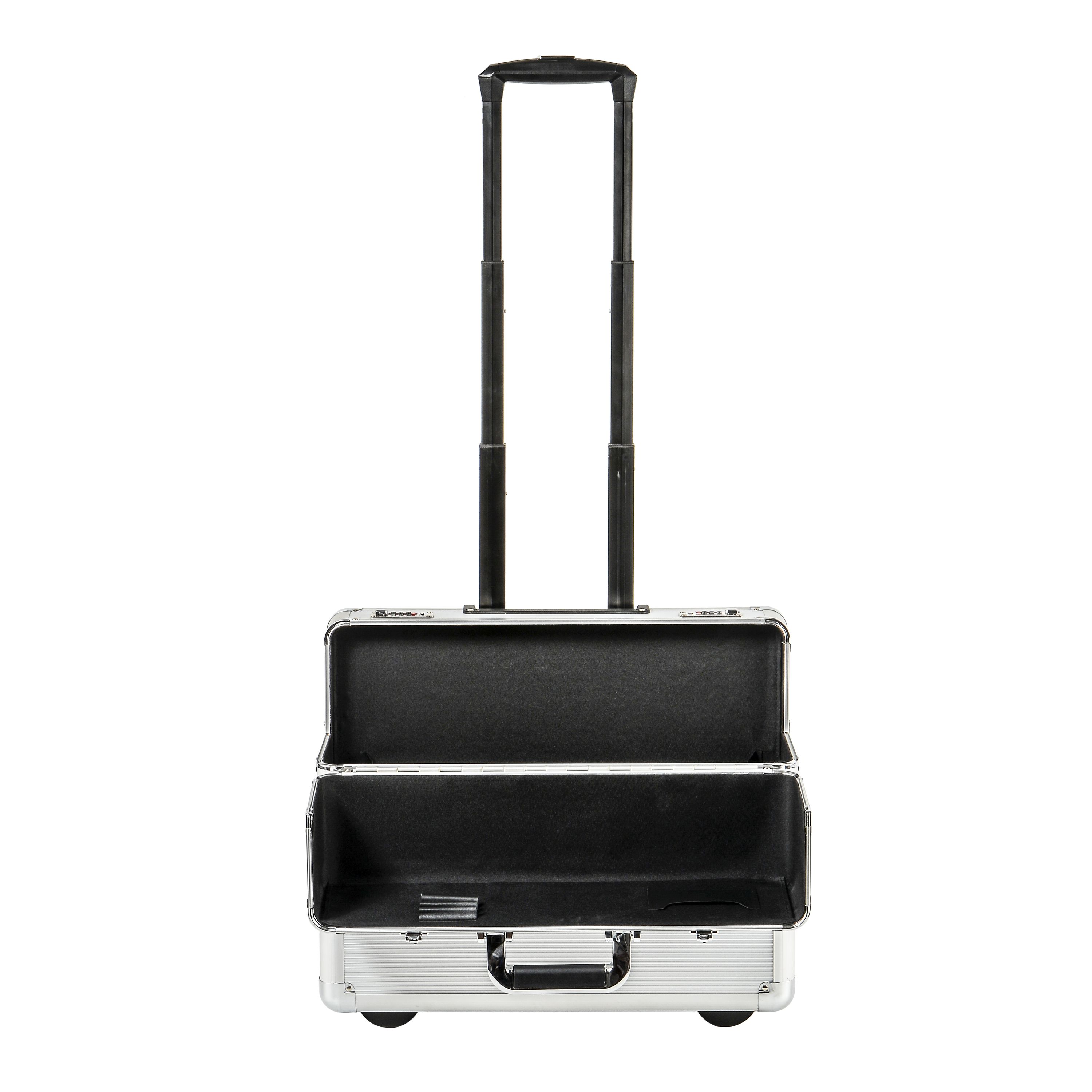 Aktenkoffer Trolley silber