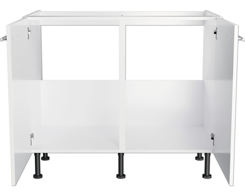 Optifit spoelbakkast Rurik986 BxDxH 100x58,4x87 cm wit glanzend, gedemonteerd