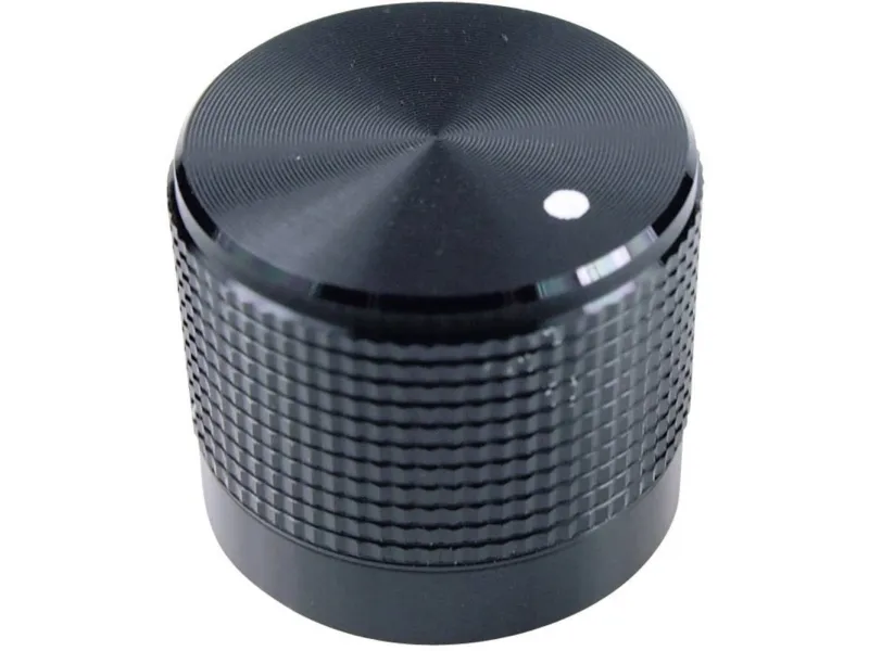 Cliff FC7225 FC7225 Drejeknap med punkt Sort (Ø x H) 20 mm x 17 mm 1 stk