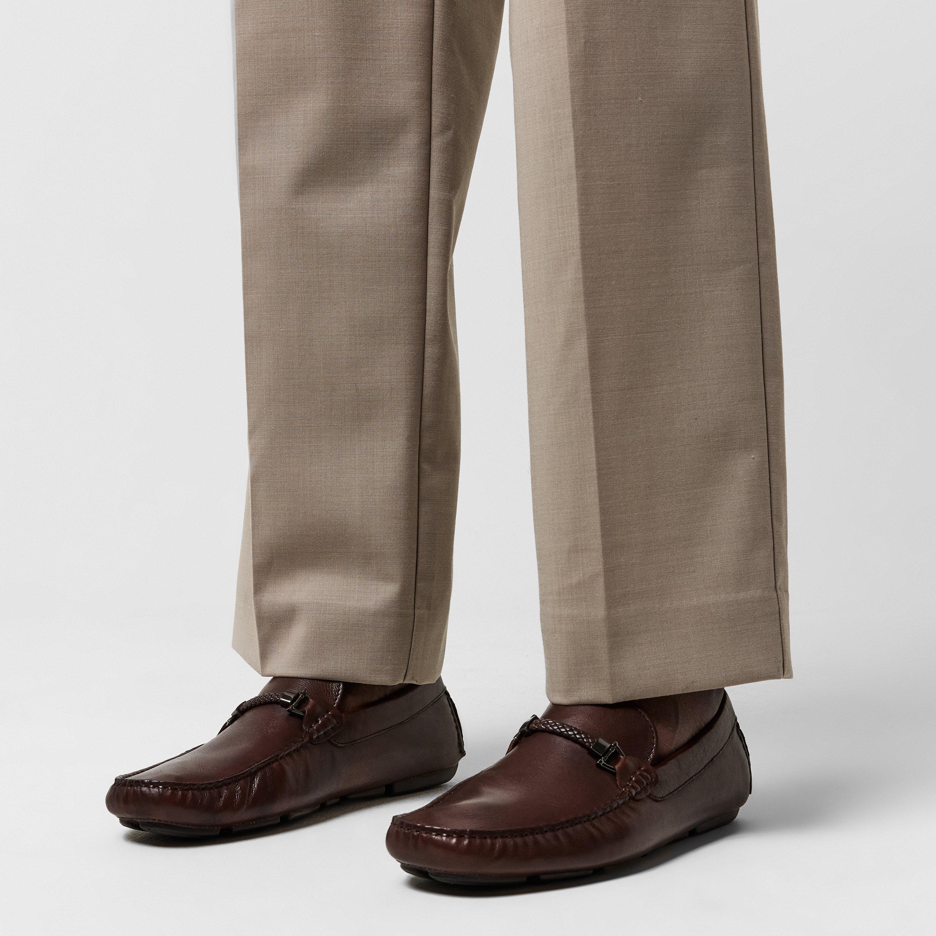 Dune London Beacons Square Toe Moccasin Loafers