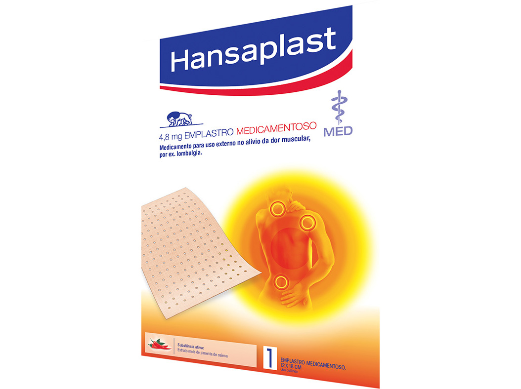 EMPLASTRO HANSAPLAST TÉRMICO 4.8MG 1UN