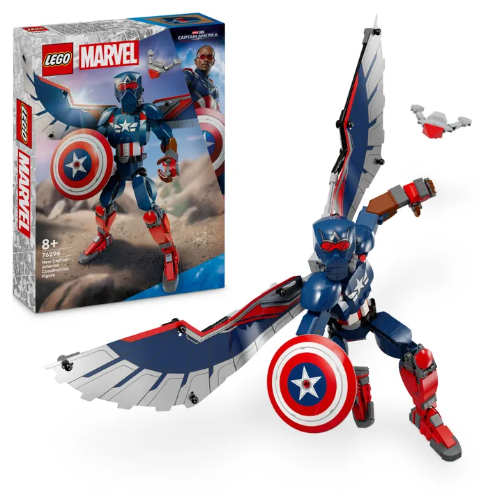 LEGO Super Heroes Marvel 76296 Byg selv-figur af den nye Captain America
