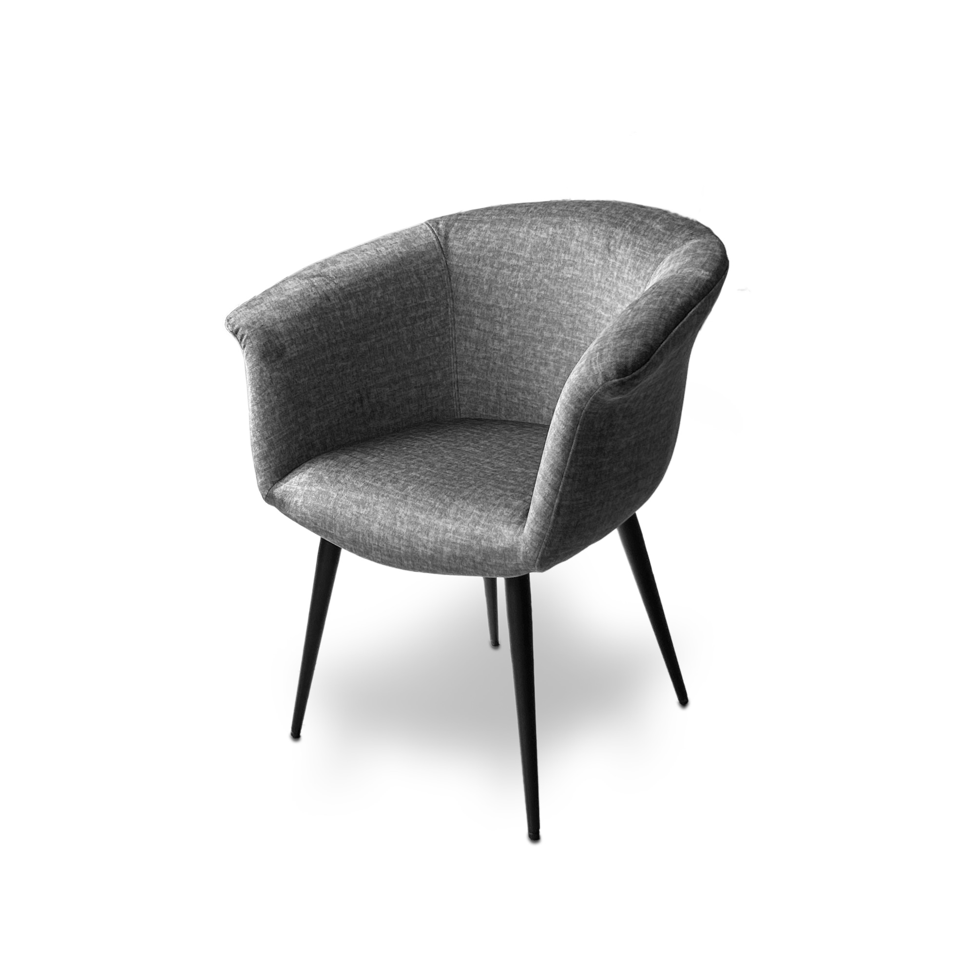 Sessel ‘Bodoire‘, grau, B 57,5 cm, H 78 cm, L 71 cm von fischer's lagerhaus