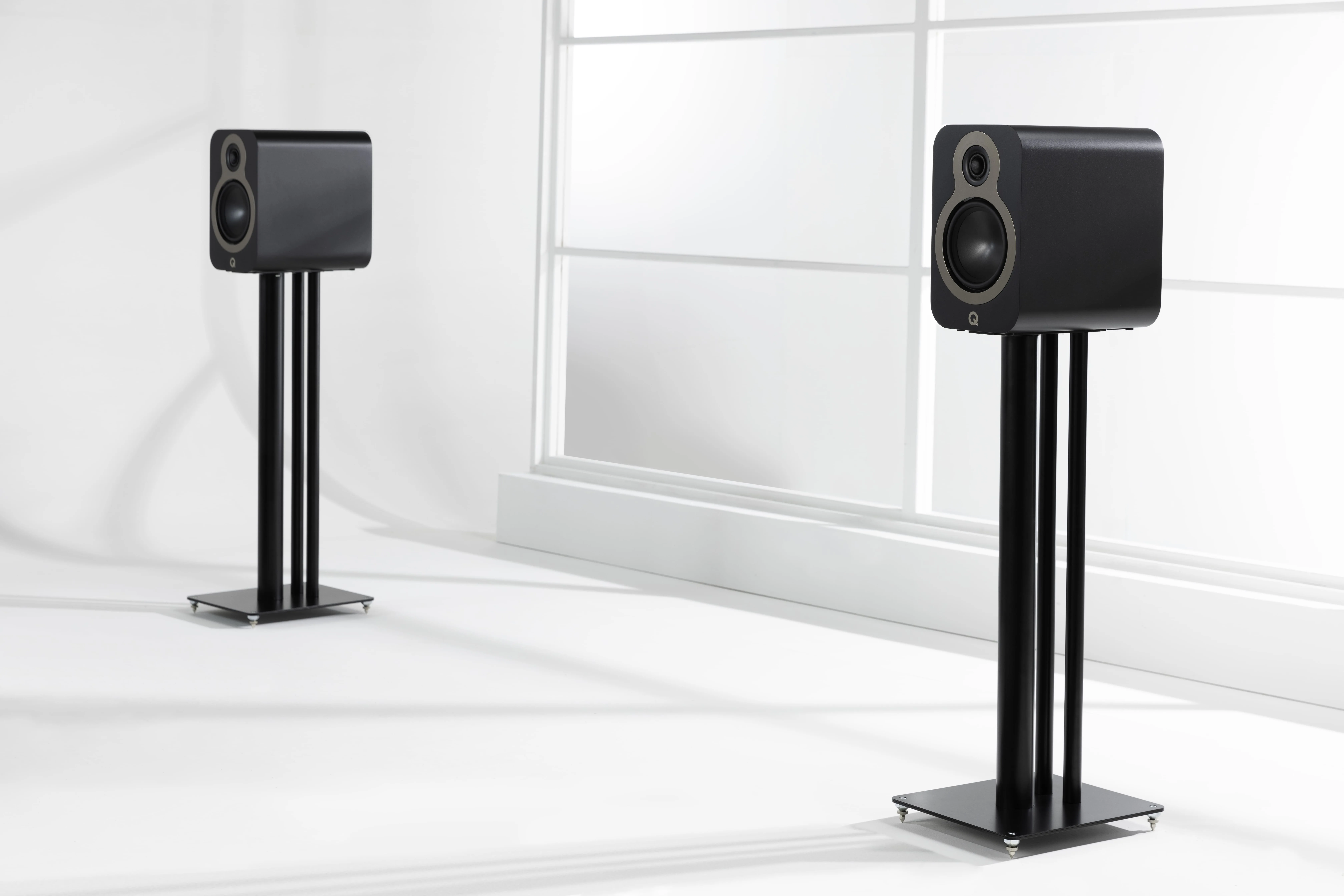 Q Acoustics 3020C Noir mat (la paire) Enceintes bibliothèque