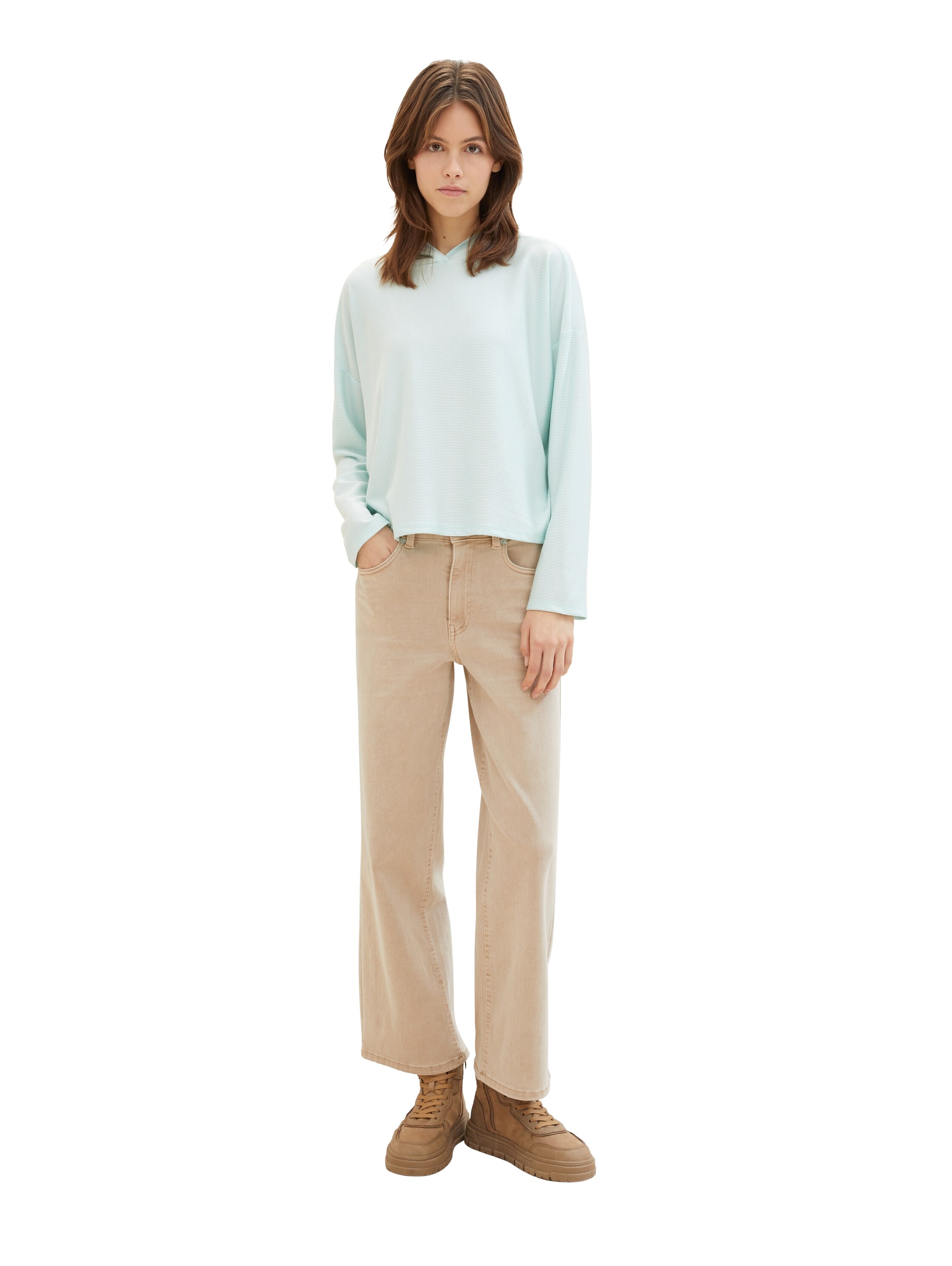 TOM TAILOR Denim Kapuzenshirt , mit Streifenmuster