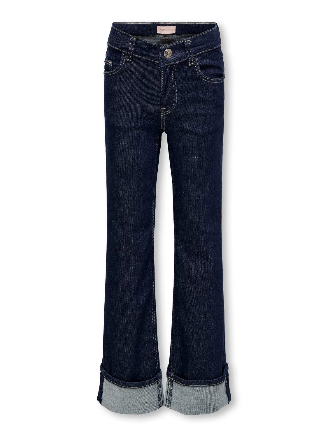 KOGMERCER Weiter Beinschnitt Jeans Dark Blue Denim