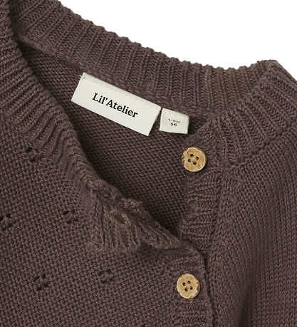 Lil Ateliet Bluse - Strik - NbfLaguna - Peppercorn