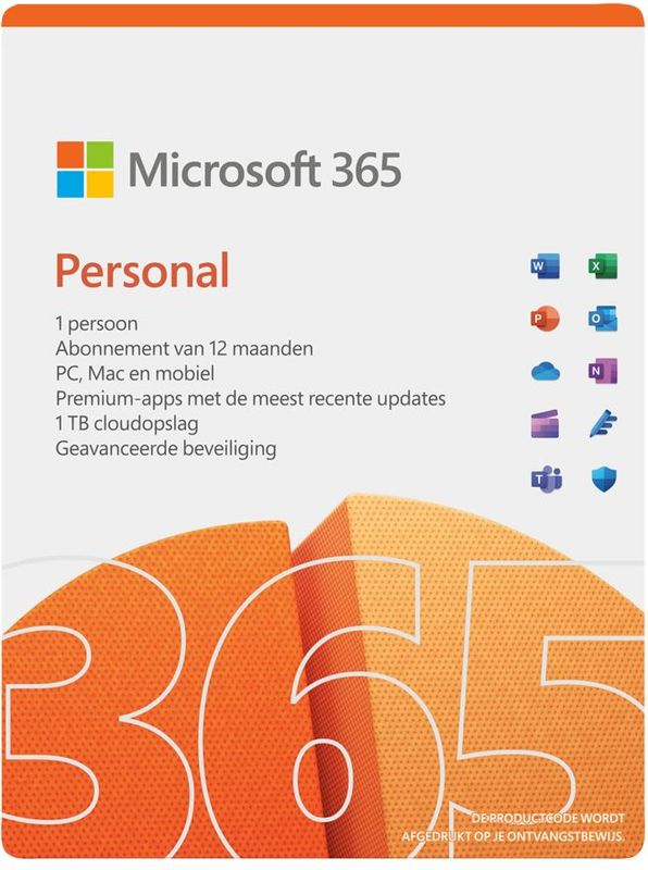 Microsoft 365 aanbieding | 1 gebruiker | software altijd up-to-date | 1 jaar