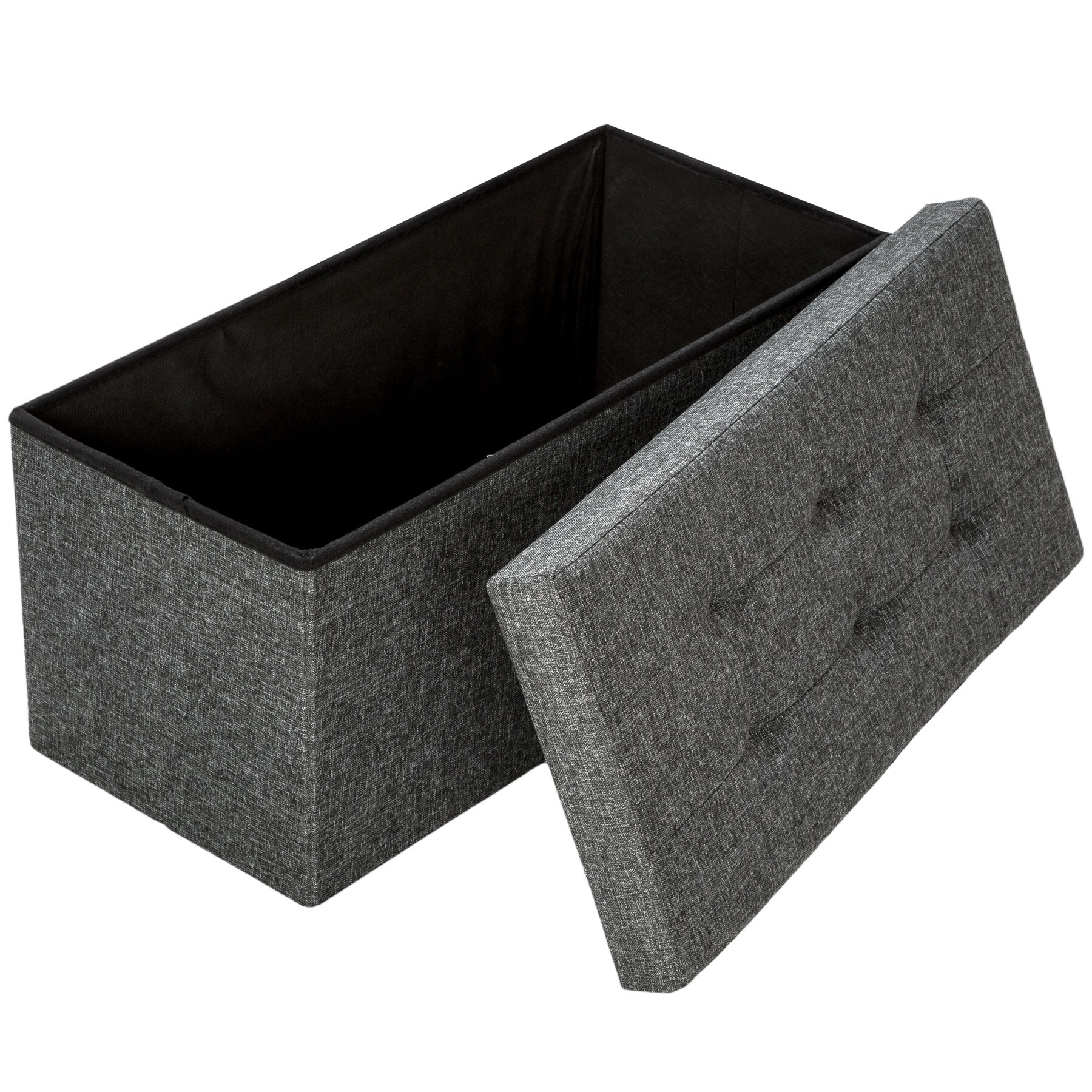 tectake® Sitzhocker, faltbar, Polyester, 76 x 38 x 38 cm