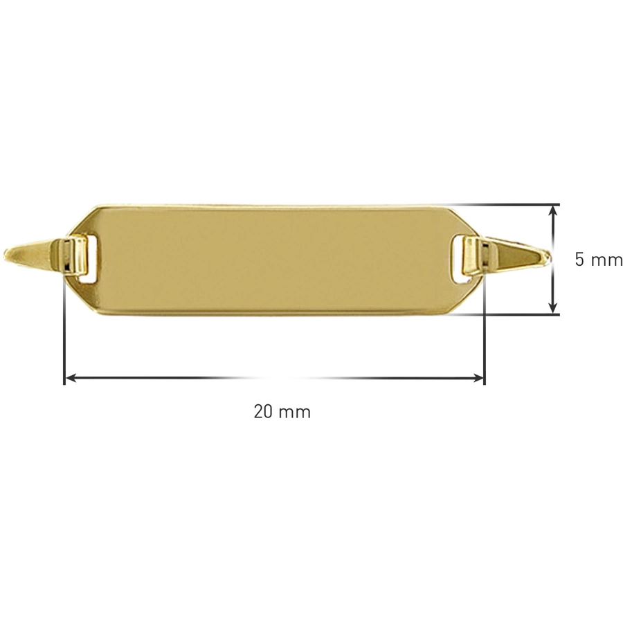 trendor Gravur-Armband für Kinder Gold 333 (8 Karat) 1412 cm gold