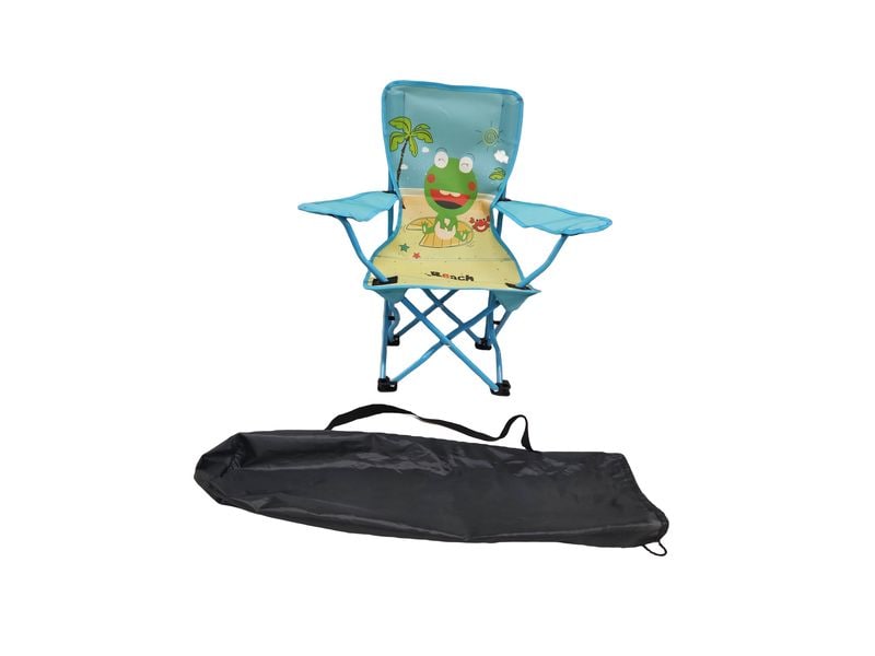 KOOR Campingstuhl Strandfrosch Kinderstuhl mit Tiermotiv