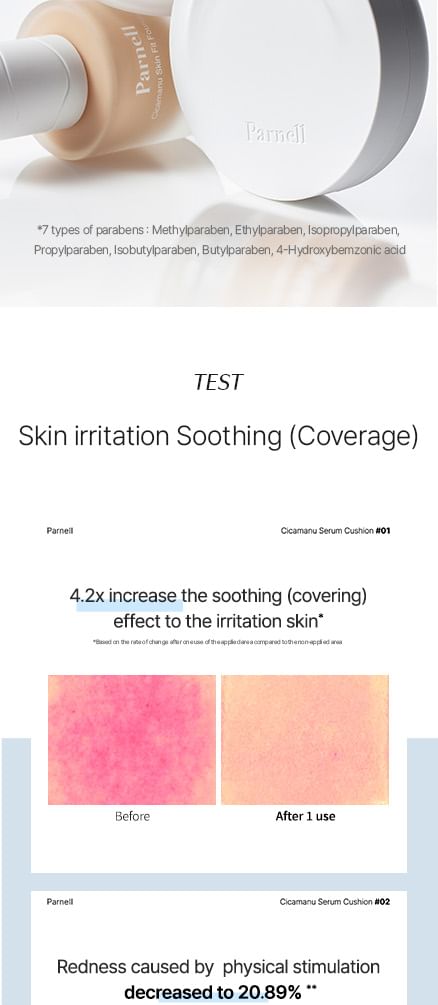 Parnell - Cicamanu Serum Cushion Navulling Alleen - 3 Kleuren