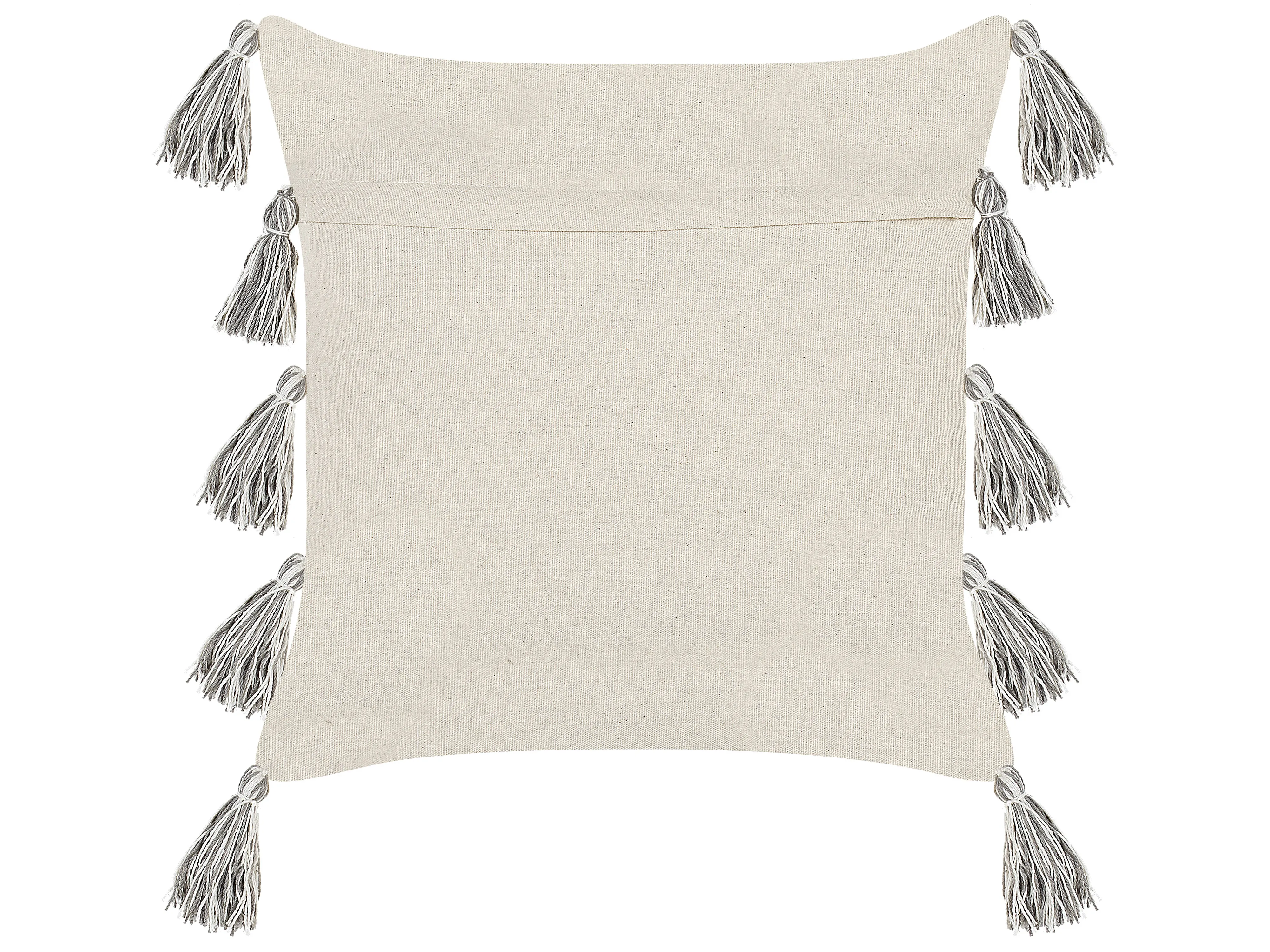 Sierkussen HELICONIA Katoen 45 x 45 cm Beige gestreept