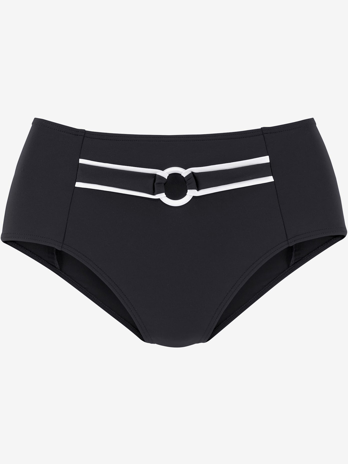 Bas de maillot de bain taille haute uni