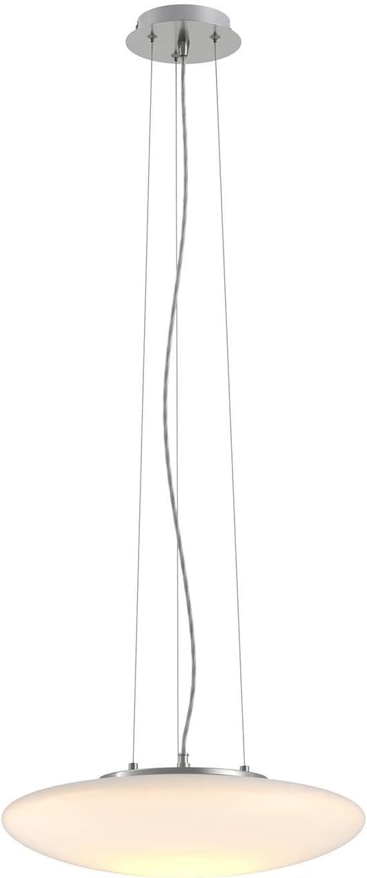 Lindby LED Pendelleuchte Gunda dimmbar (Modern) in Weiß aus Glas (1 flammig,) - Hängelampe Esstischlampe Hängeleuchte Wohnzimmerleuchte