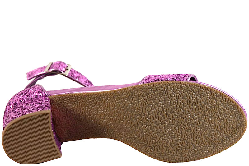 DUFFY SANDAL MED LILLA GLIMMER