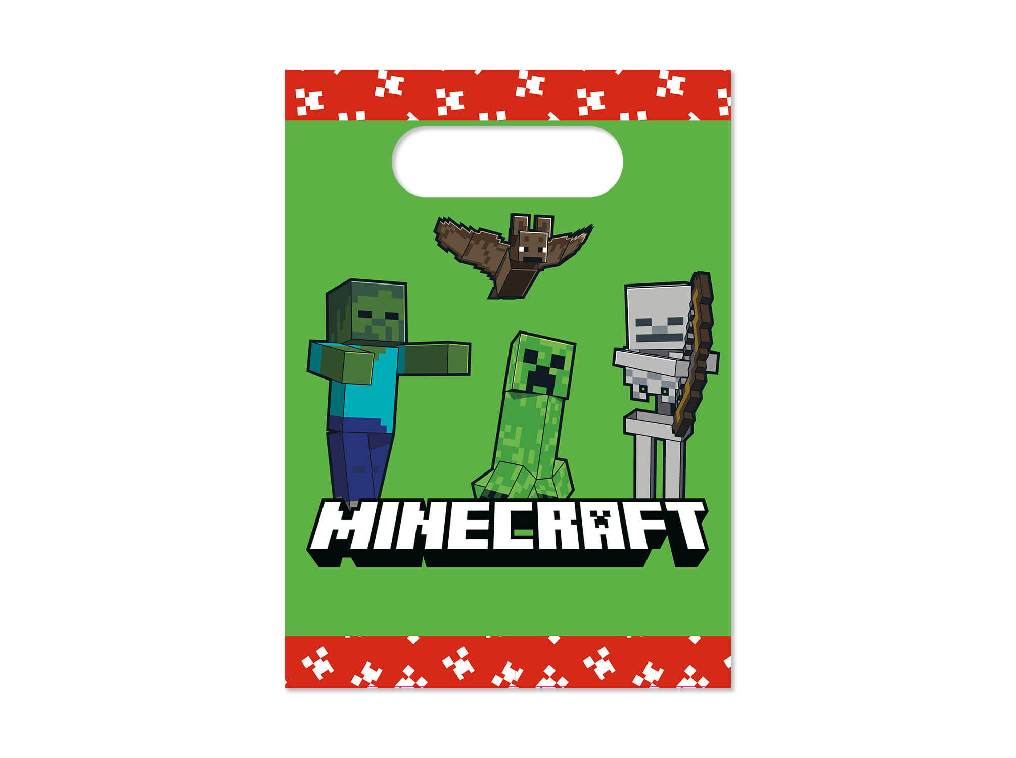 SACOS PRENDA MINECRAFT PAPEL 4 UNIDADES