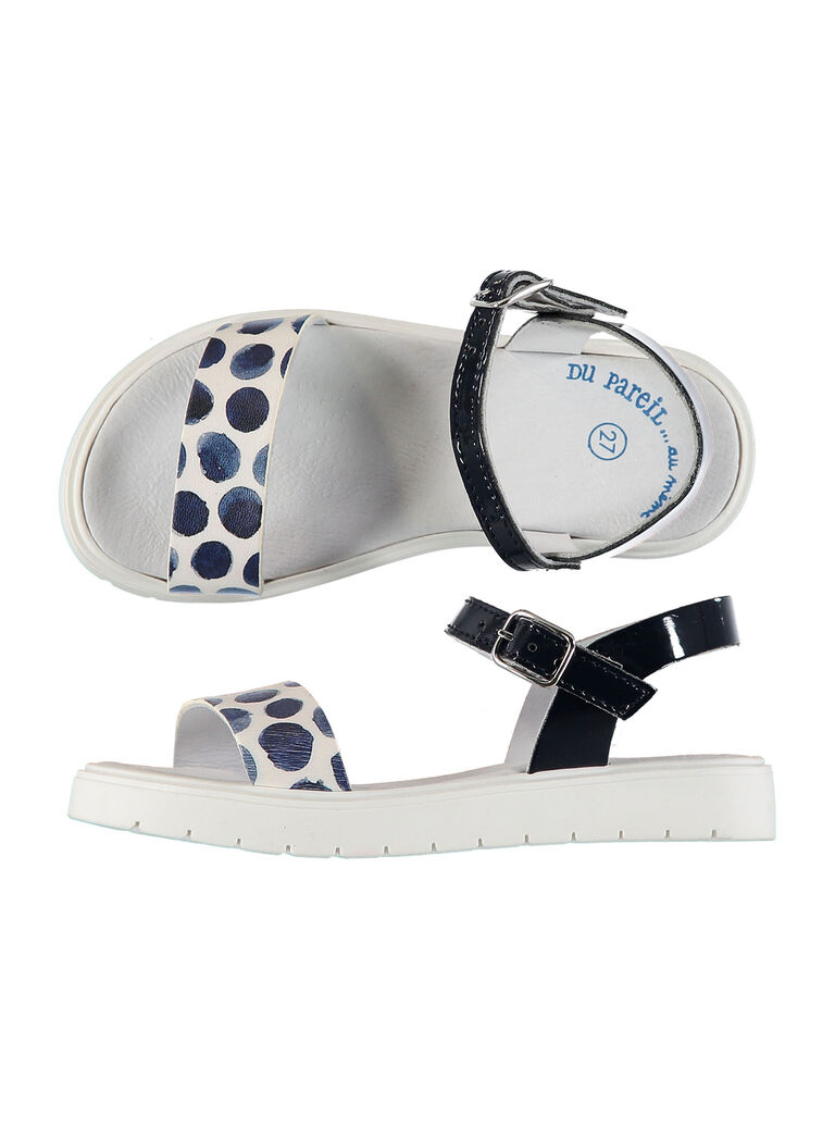 Sandale ville bi-colore fille