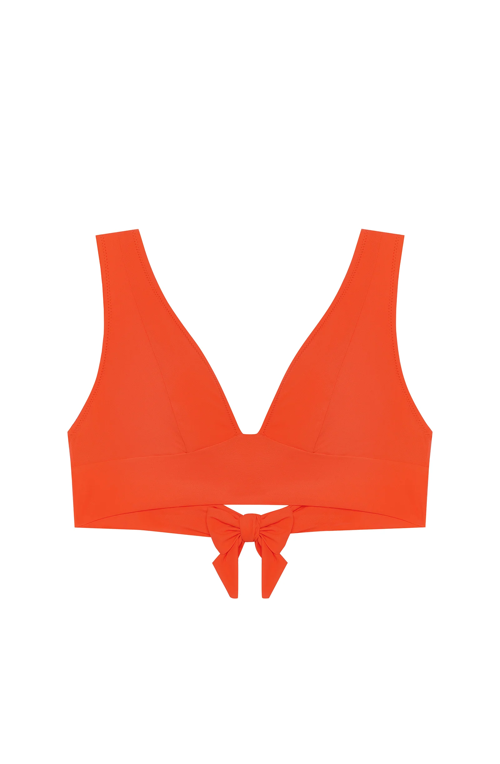 sue Haut de maillot de bain brassière orange noué dans le dos Orange