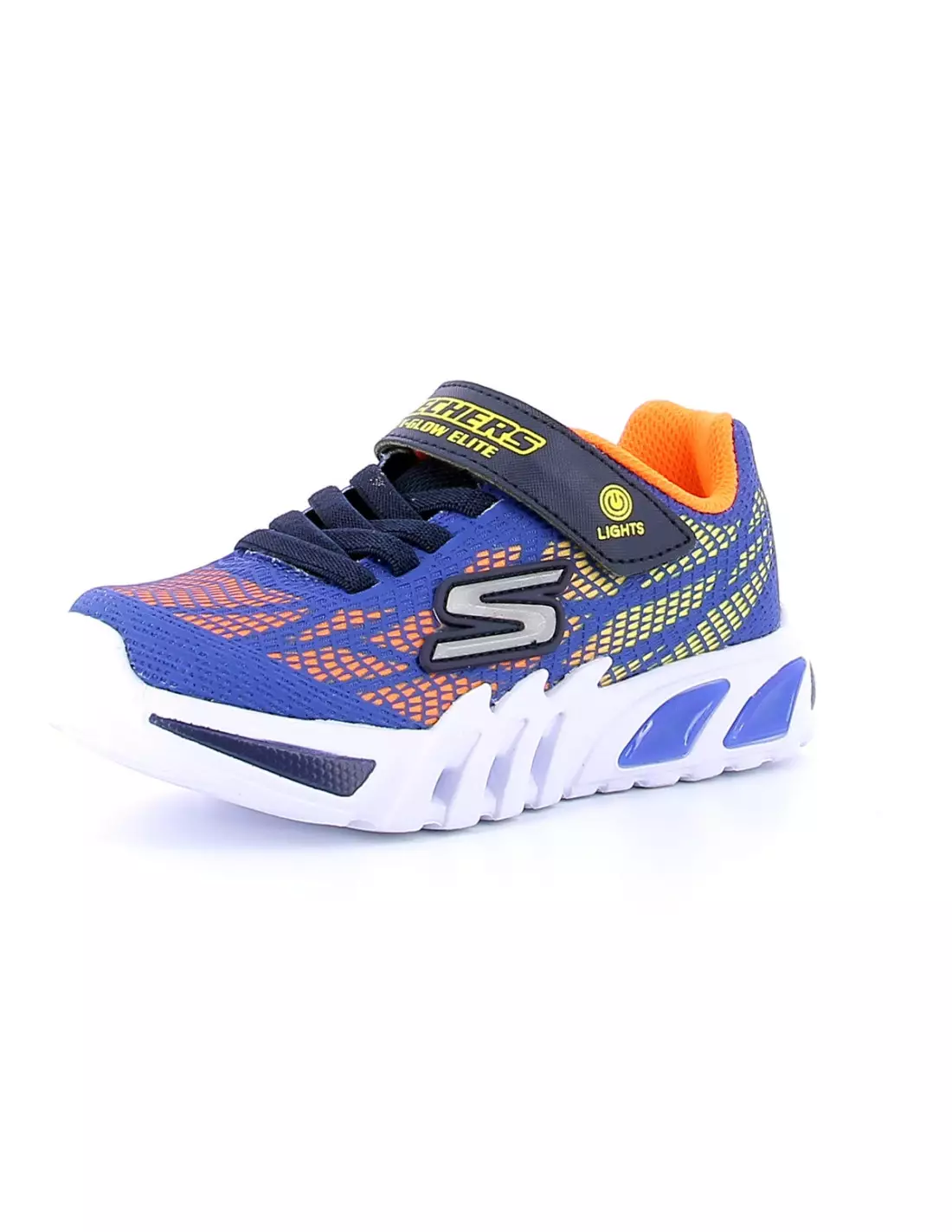 SKECHERS FLEX - GLOW ELITE - Baskets ROALSYNTHETIC/ORANGE&YELLOWTRIM