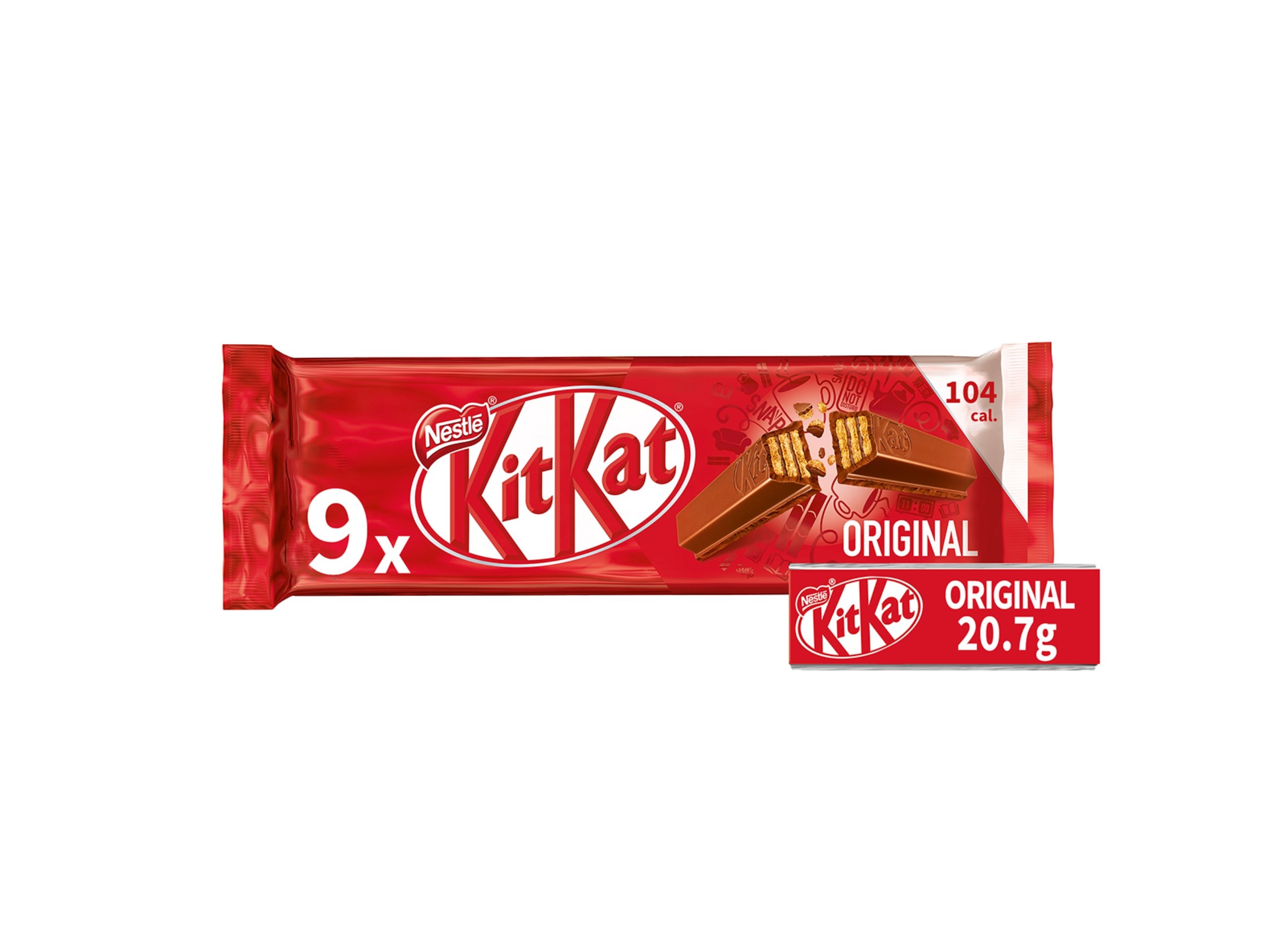 SNACK DE CHOCOLATE KITKAT 9X20.7G