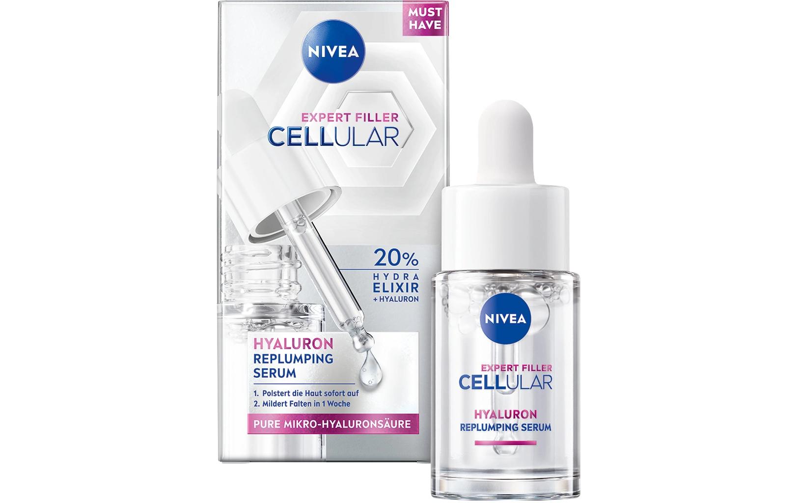 Gesichtsserum Filler Hyaluron Replumping 15 mlSerum regeneriert die hauteigenen Feuchtigkeitsspeicher und glättet die Hautoberfläche sichtbar