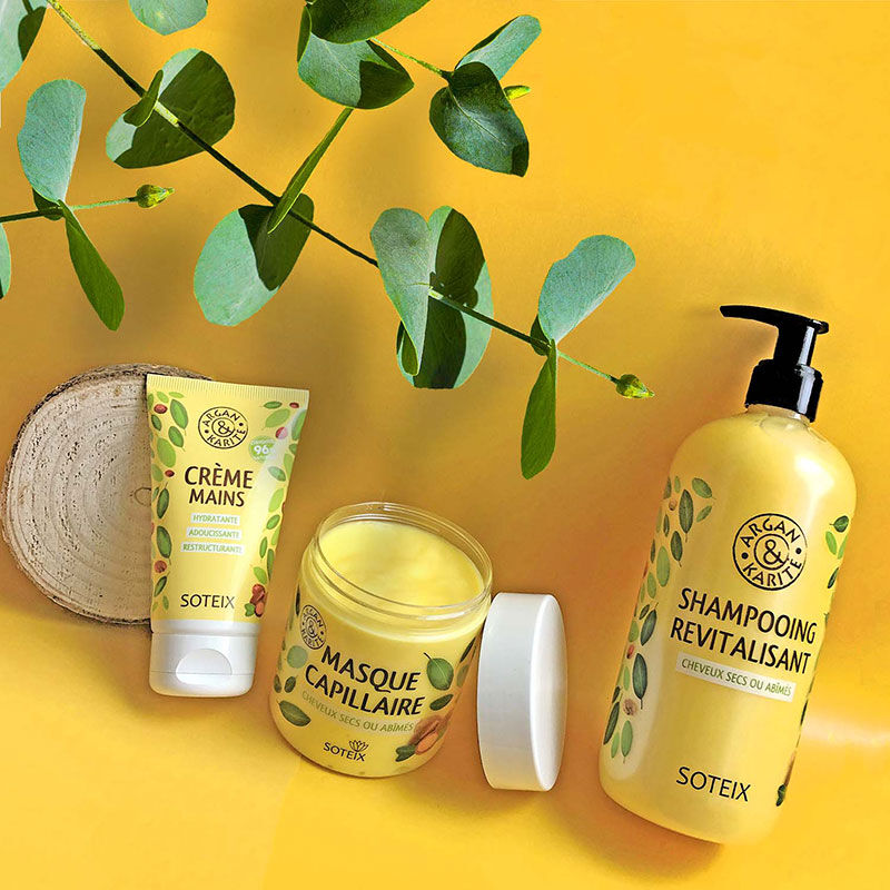 Masque capillaire pour cheveux secs ou abîmés Argan & Karité 500ml