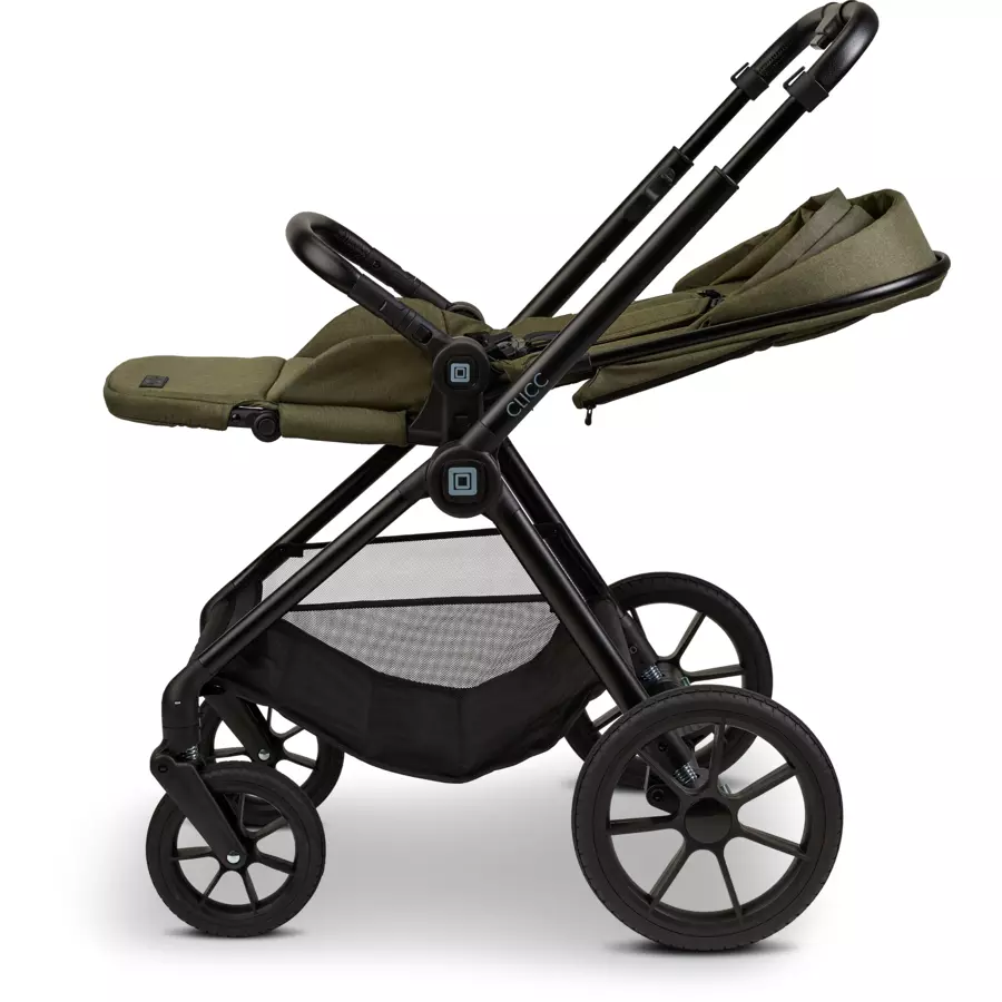 MOON Kombikinderwagen Clicc moss green melange