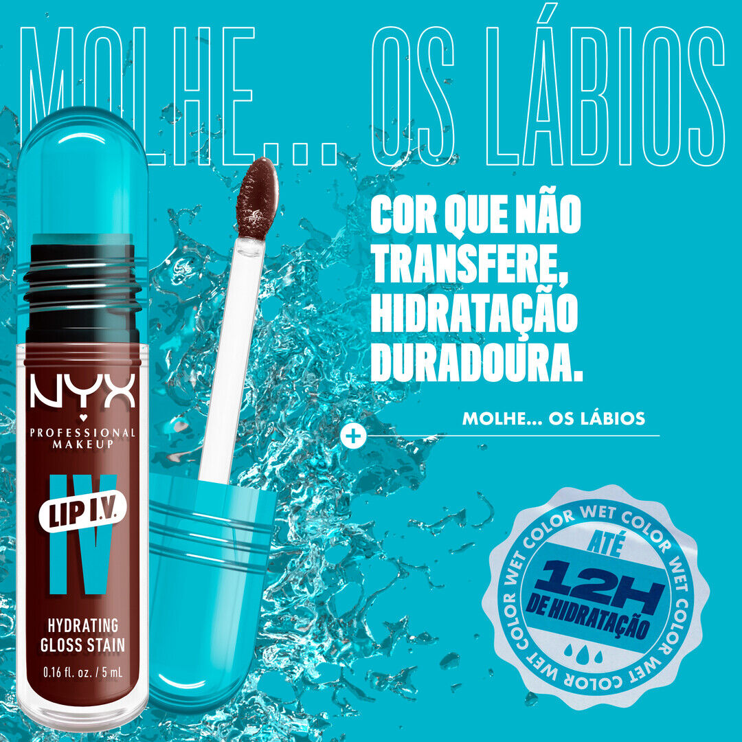 NYX Professional Makeup  Lip I.V. - Lip Gloss Stain Hidratante