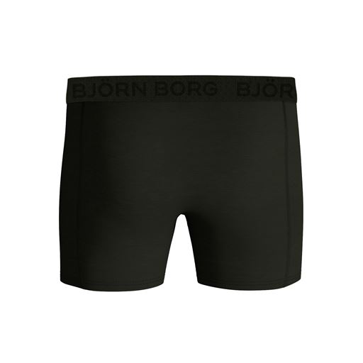 Björn Borg Cotton Stretch 3-pak Boxershorts, Grøn/Print/Sort, XL
