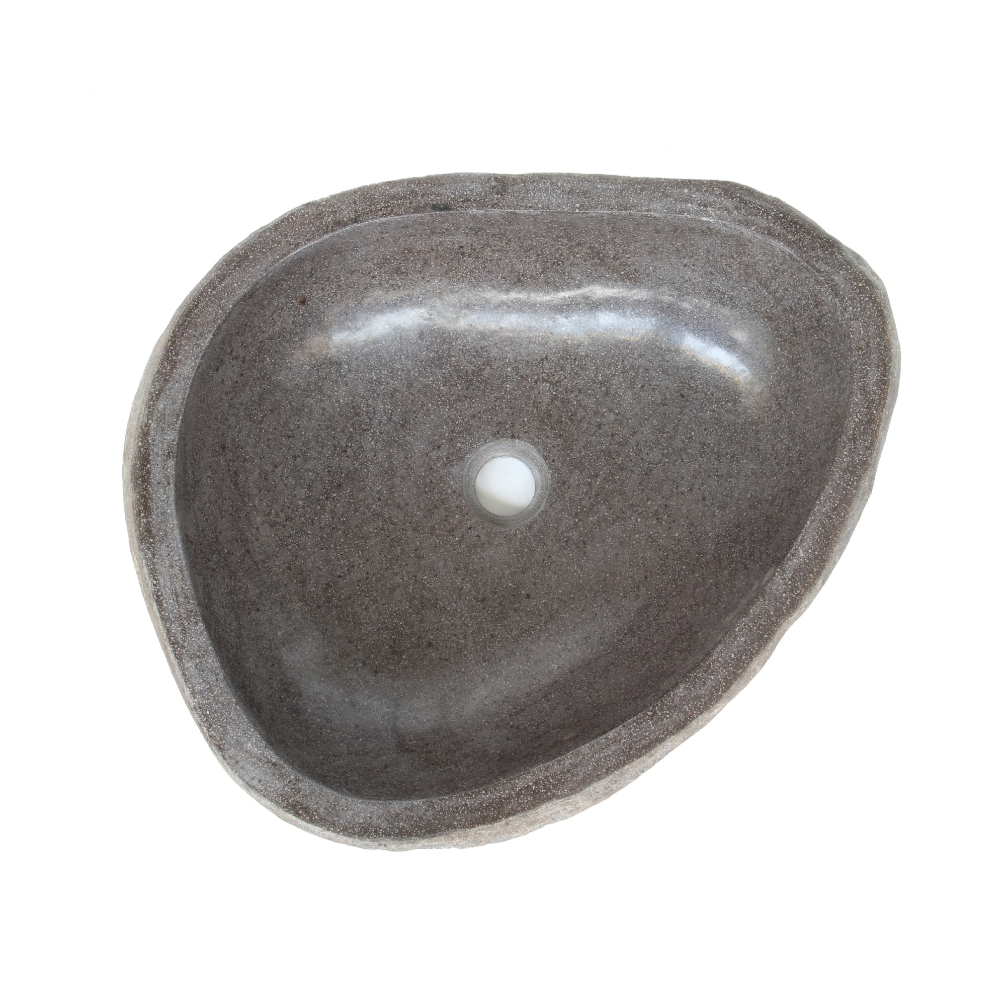 Natursteinwaschbecken, natur, Ø min. 40 cm - max. 60 cm, H min. 15 cm von fischer's lagerhaus