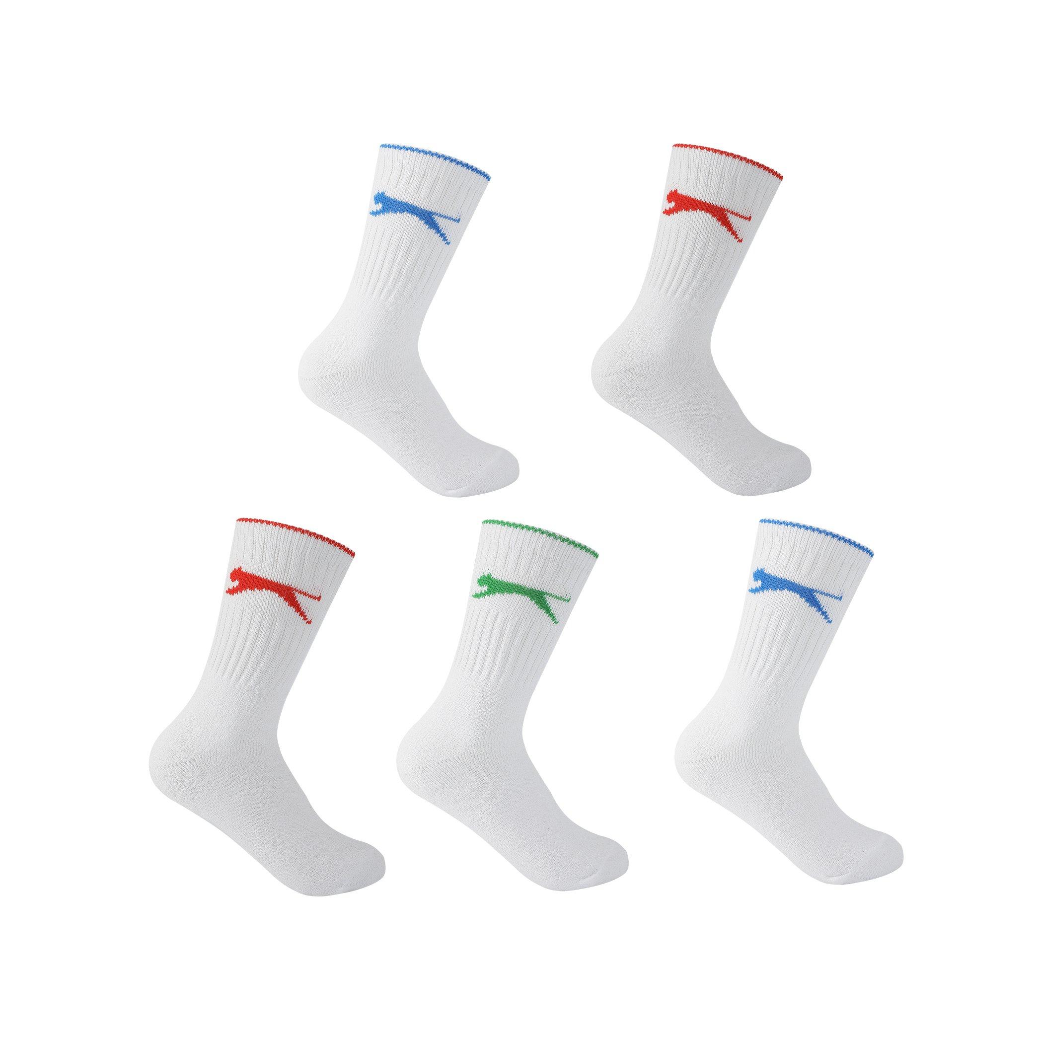 Slazenger 5 Pack Crew Socks Junior