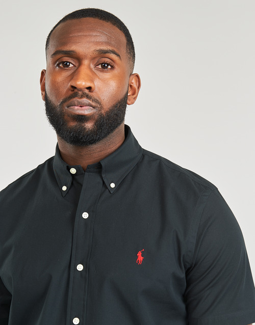 Polo Ralph Lauren - CHEMISE COUPE DROITE EN POPELINE UNIE Negro / Polo / Negro