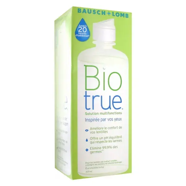 Solução multiuso para lentes de contato Biotrue da Bausch & Lomb, 300ml