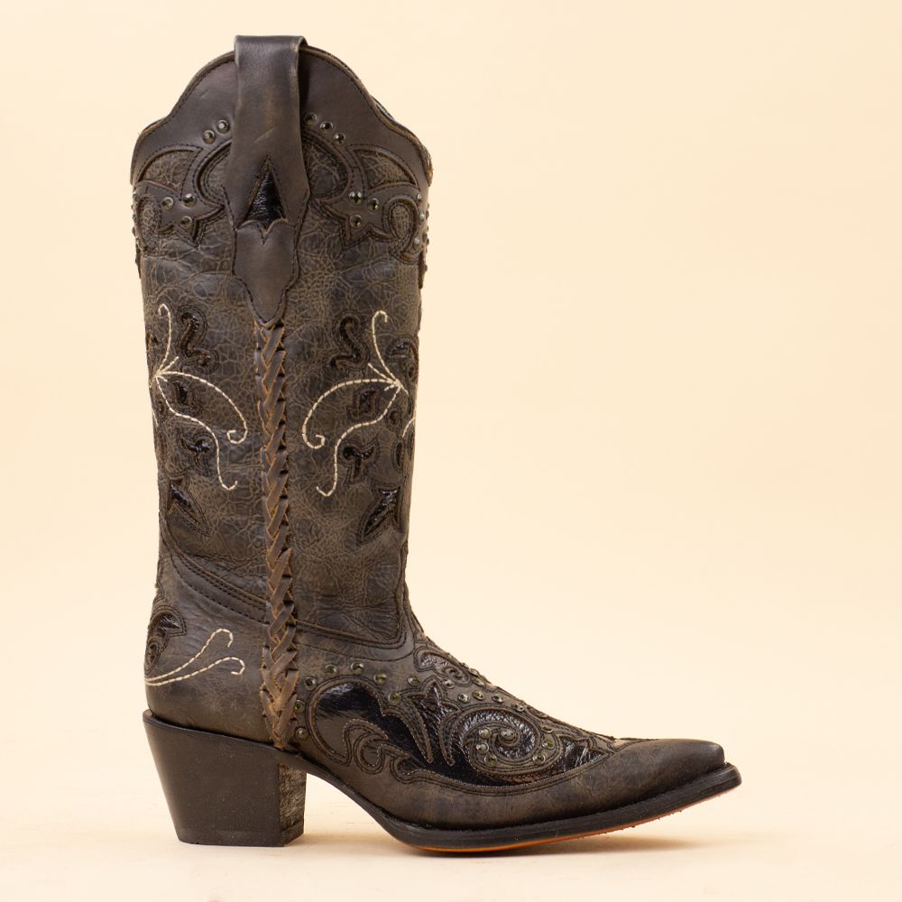 Corral cowboyboots C3934 Black Inlay