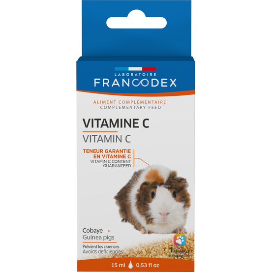 Aliment complémentaire Vitamine C pour cobaye : 15ml